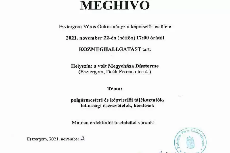 Közmeghallgatás 2021