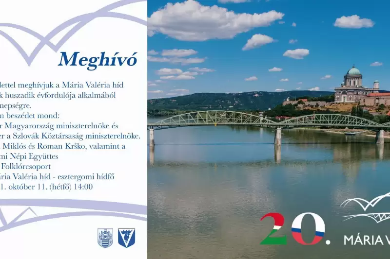 Meghívó - Ünnepség a híd újjáépítésének 20. évfordulóján