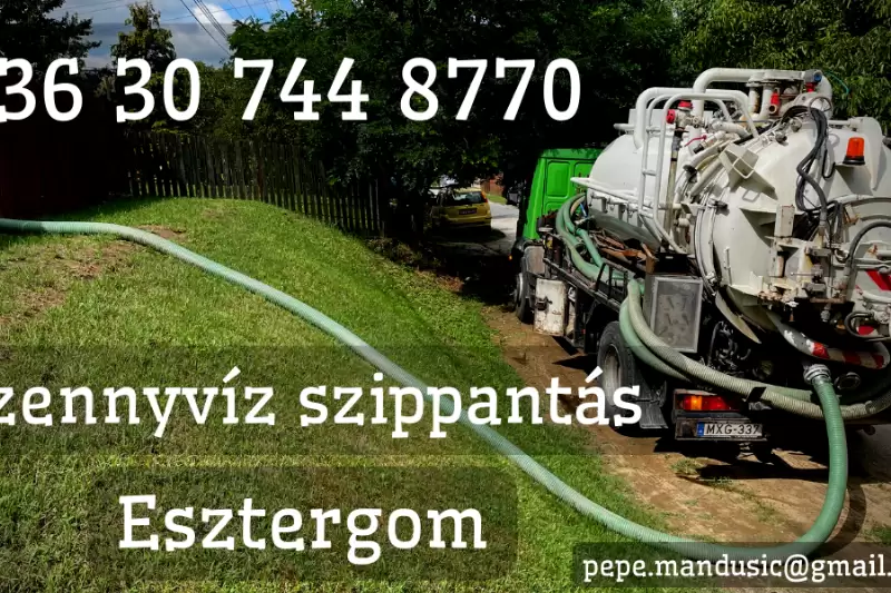 Háztartási szennyvíz elszállítása Esztergom területén