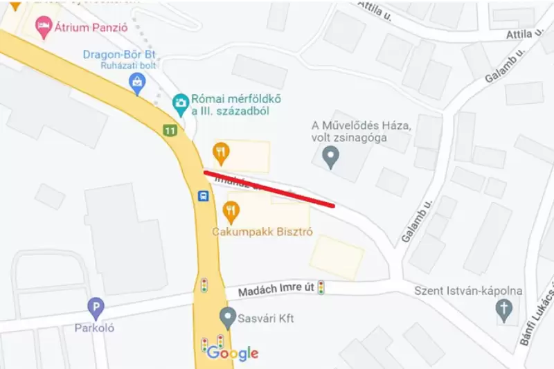 Kábeljavítási munkálatok az Imaház utcában