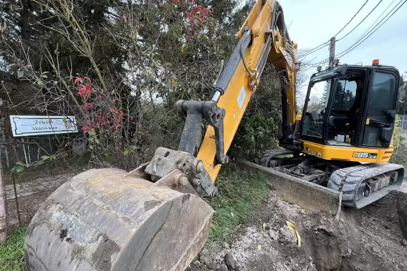 Kezdődik az Akácos utca szennyvízcsatorna építés kivitelezése