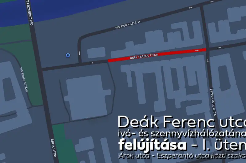 Kezdődik a Deák Ferenc utca ivó- és szennyvízhálózatának felújítása