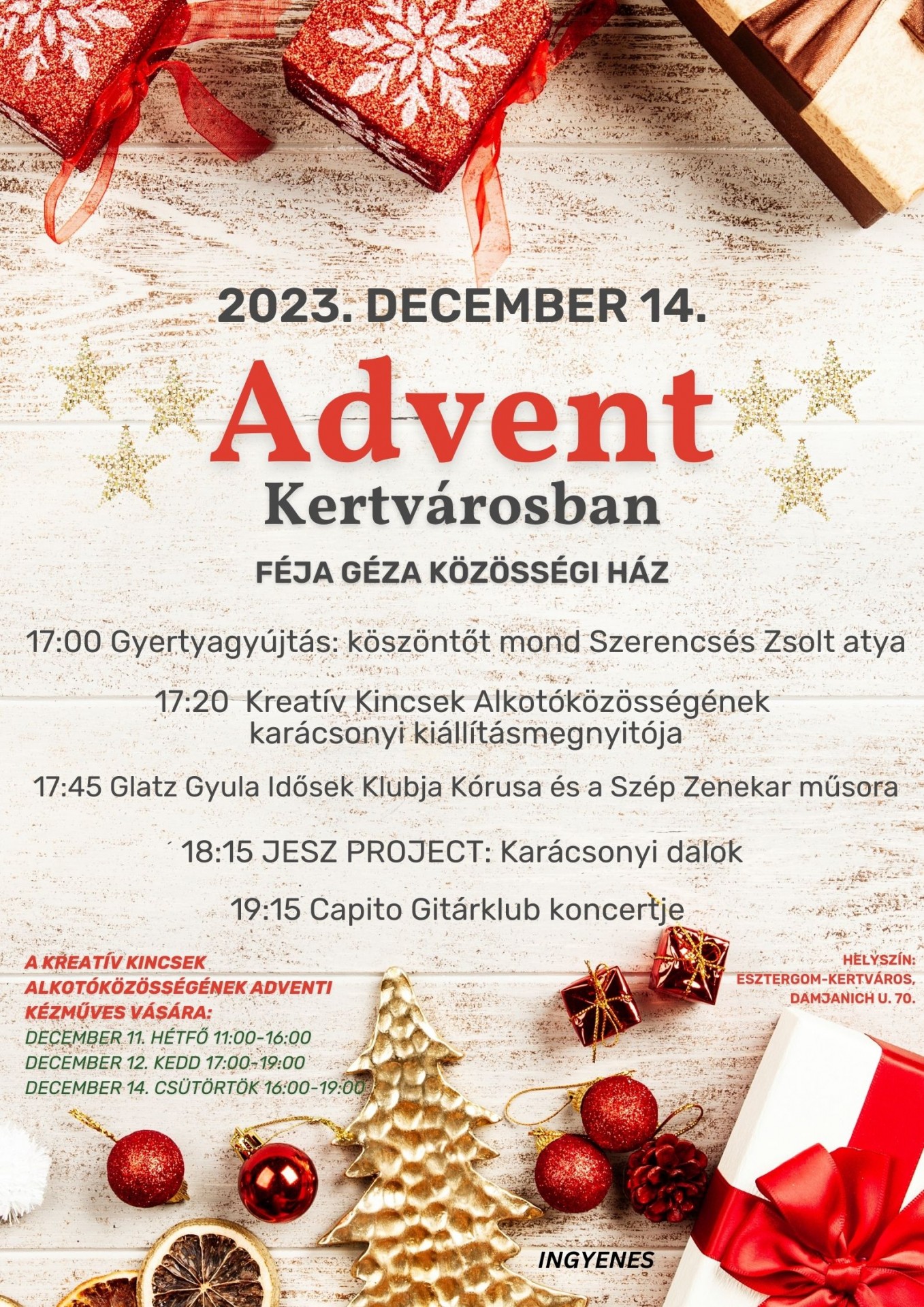 Kertvárosi Advent