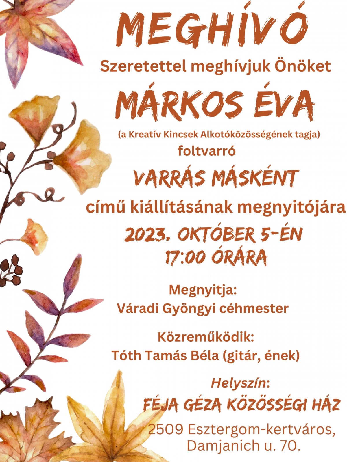 VARRÁS MÁSKÉNT
