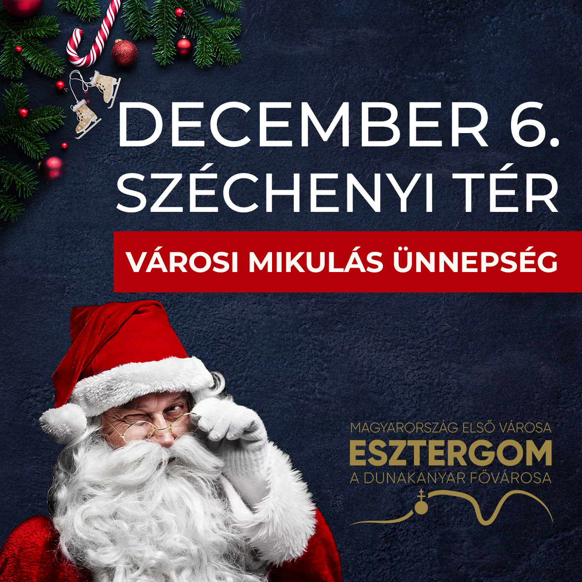 Városi Mikulás a Széchenyi téren